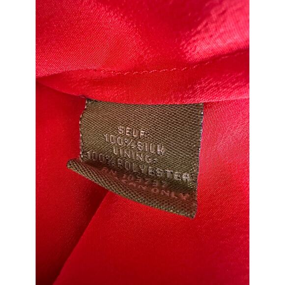 Ali Ro Flutter Sleeve Knee Length 100% Silk Dress size 12 - Picture 7 of 8